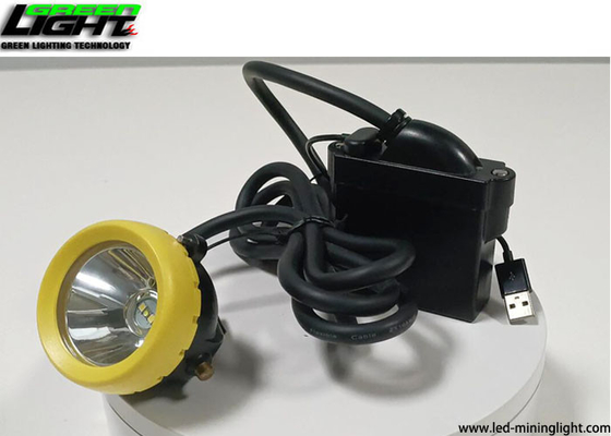 Safety LED Mining Light Hard Hat Rechargeable LED Headlamp 15000lux 6.8Ah CE Disetujui