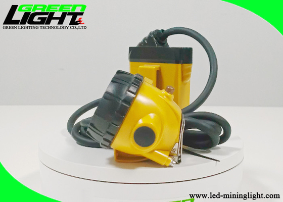 Penambangan Bawah Tanah Corded Miner Cap Lamp 25000 Lux 348 Lum 14 Jam Pencahayaan