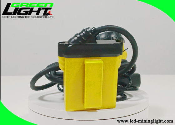 Penambangan Bawah Tanah Corded Miner Cap Lamp 25000 Lux 348 Lum 14 Jam Pencahayaan