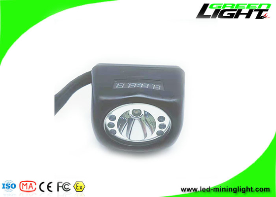IP68 Waterproof 8000lux Digital Screen Miner Headlamp Isi Ulang 221lum 15 Jam Waktu Kerja Yang Panjang