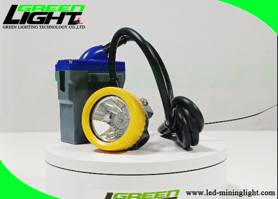 T7 Cord Mining Cap Lamp 15000lux Tahan Air IP68 16 Jam Waktu Pencahayaan Lama