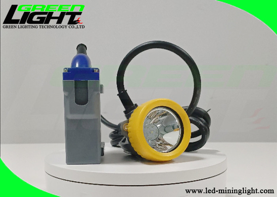 T7 Cord Mining Cap Lamp 15000lux Tahan Air IP68 16 Jam Waktu Pencahayaan Lama