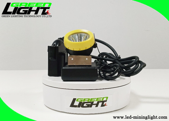 Kecerahan Tinggi 10000 Lux Miner Cap Lamp IP68 Untuk Tambang Gelap Batubara