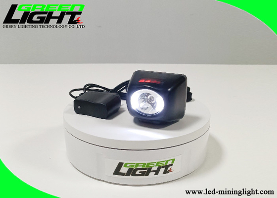 8000 Lux High Beam Cordless Cap Lamp Stainless Steel Clip Untuk Penerangan Keselamatan Bawah Tanah
