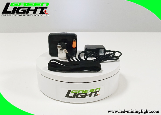 8000 Lux High Beam Cordless Cap Lamp Stainless Steel Clip Untuk Penerangan Keselamatan Bawah Tanah