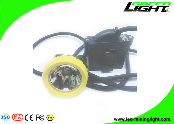 IP68 Waterproof Miner Cap Lamp 10000 Lux Mendukung Pengisian USB 18 jam Waktu Kerja Untuk Tambang Batubara Bawah Tanah
