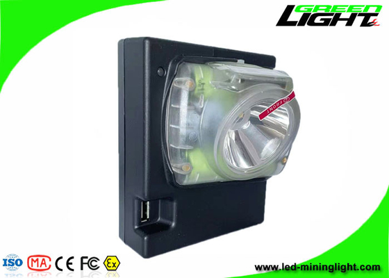 13000 Lux LED Cordless Cap Lamp 6.8 Ah Baterai Li Ion Isi Ulang Dengan Layar Digital OLED Explosion Proof Headlamp