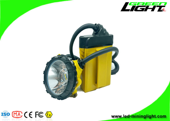 IP68 Waterproof Corded LED Mining Cap Lamp 25000 Lux Rechargeable Headlamp 10400MAh Baterai SAMSUNG untuk Tambang Bawah Tanah