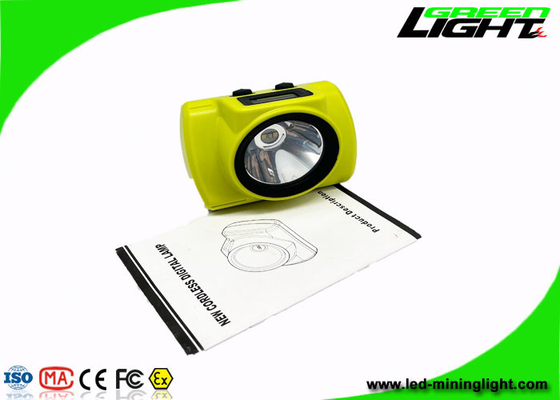18000lux IP68 Waterproof Miners Headlamp Isi Ulang Dengan Layar OLED USB Charger