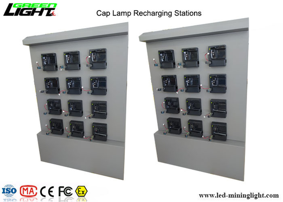Cordless Mining Cap Lamp Charging Station 12V Output Untuk GLC6 Cap Lamp
