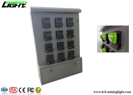 Cordless Mining Cap Lamp Charging Station 12V Output Untuk GLC6 Cap Lamp