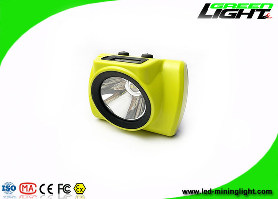 Layar OLED 18000 Lux LED Mining Cap Lights Explosion Proof 6.8Ah Cordless Rechargeable Miners Headlight
