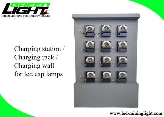 Stasiun Pengisi Daya Dinding Cap Lampu Keselamatan Tahan Lama 4.2V 2A 50Hz Sisi Ganda / Kontrol Tunggal