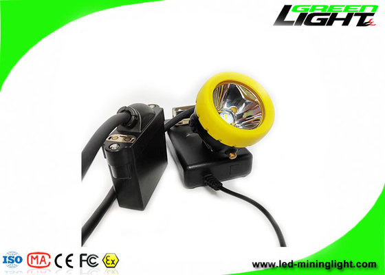 6.6Ah/7.8Ah 16 jam LED Miners Cap Lamp Isi Ulang 10000 Lux Explosion Proof