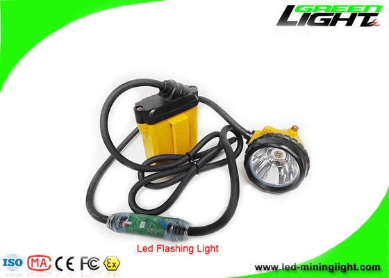 IP68 Waterproof LED Miners Cap Lamp Lampu Penambang Bawah Tanah 25000Lux 348lum