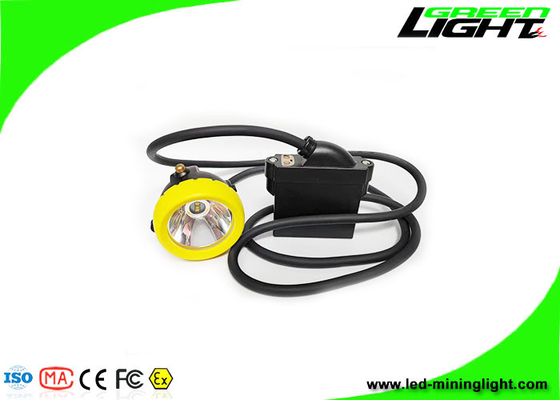 ABS Silicone 1.67W 7.8Ah Corded Led Cap Lamp 10000Lux Baterai Li Ion isi ulang USB Pengisian Penambang Lampu