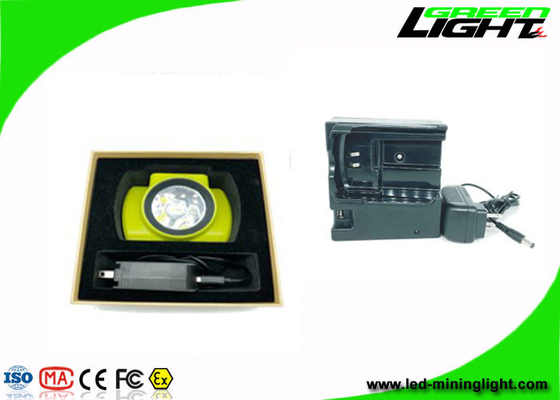 800mA Cordless Cap Lamp 18000lux 6.8Ah Panasonic Baterai Li Ion Layar OLED Isi Ulang Lampu Penambang Silicone ABS