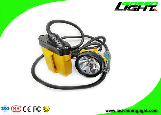 10.4Ah Flashing Led Mining Cap Lights Aluminium Cup ABS PC 25000Lux