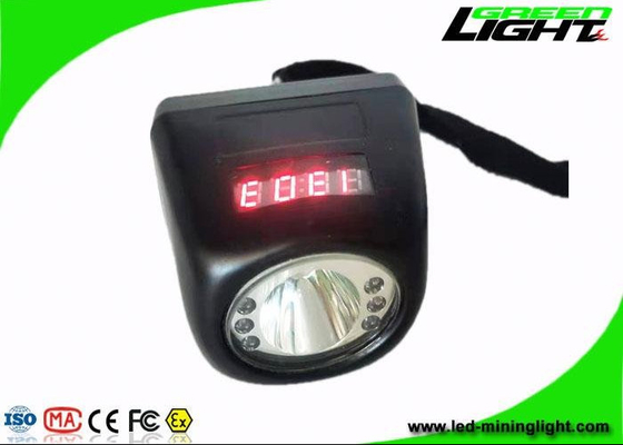 4.5Ah Lampu Tutup Penambangan Tanpa Kabel Isi Ulang 4000Lux 1.3W Dengan Layar Digital Tali Pengaman