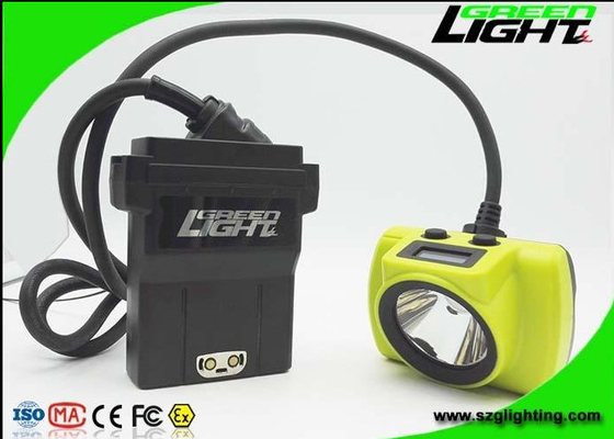 13.6Ah Lampu Pertambangan Batubara Baterai Panasonic USB 25000Lux 530lum IP68 Waterproof Miner Cap Lamp