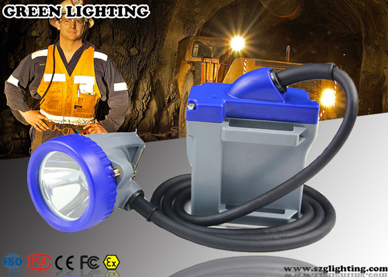Lampu Penambang LED Isi Ulang Keselamatan Kabel 10000 Lux 3W Lampu Utama Daya Tinggi