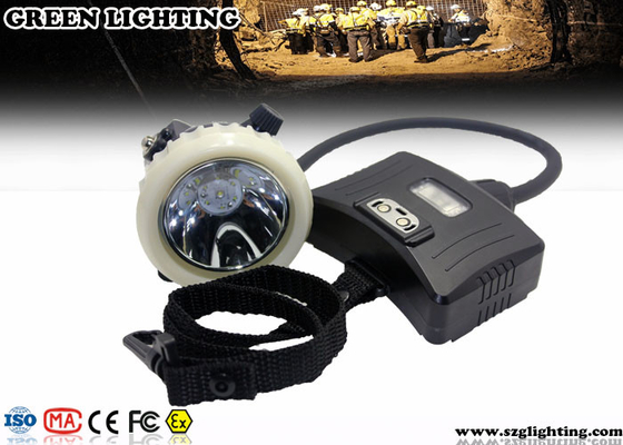 3.7V IP67 CREE Mining Cap Lights Dengan Sertifikasi Atex Lampu Peringatan Belakang