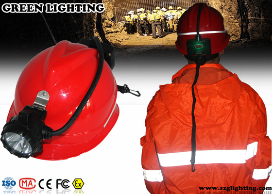 Lampu Cap Penambang Daya Tinggi Dengan Lampu Peringatan Belakang Kecerahan 15000 Lux