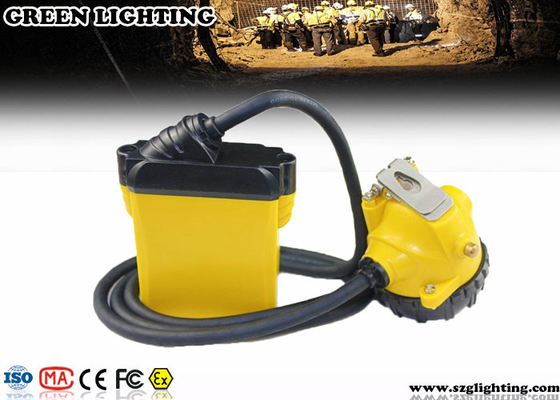 IP68 Disetujui 25000lux 3W Cree Safety Mining Cap Lights dengan 3 Levels Lighting