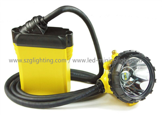 IP68 Disetujui 25000lux 3W Cree Safety Mining Cap Lights dengan 3 Levels Lighting