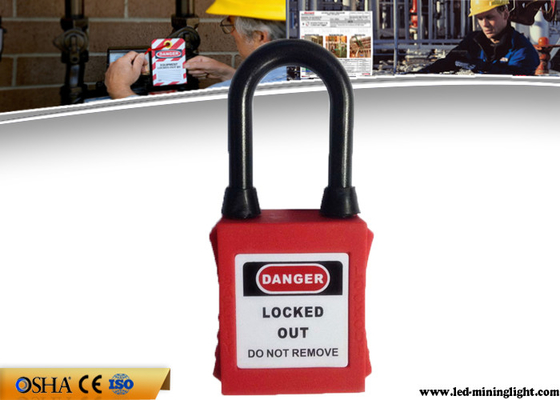 Tahan Lama Lock Out Gembok, Tahan Debu Nylon Shackle ABS Lock Out Locks