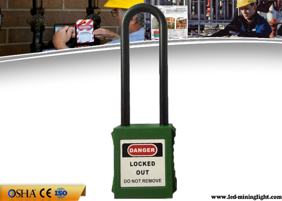 Osha 76mm Long Nylon Non-Conductive Xenoy Safety Lockout Padlock