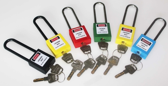 126g ABS Safety Lockout Padlocks Persetujuan CE ATEX 76 Mm Steel Shackle