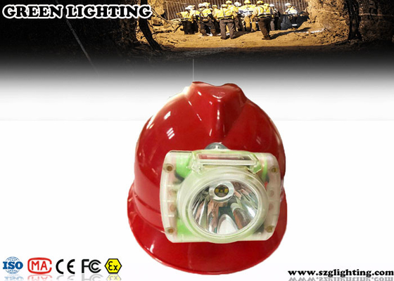 GLC-6 IP68 5.2AH Mining Cap Lights Dengan Layar OLED 200g Berat 13000 Lux