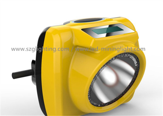 IP68 ATEX Isi Ulang Lampu Topi Keras Led Dengan Layar OLED 6.2Ah Baterai