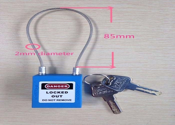 Gembok Pengunci Keamanan 2 Mm Kabel Stainless Steel Ukuran 38 Mm * 45 Mm * 20 Mm