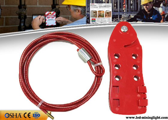 Kabel Merah Mengunci Keluar Tubuh PC Kabel Stainless Steel 4 Buah Gembok Tersedia