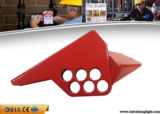 1850g Red Valve Lock Out Bahan Baja Berlapis Listrik Bersertifikat Ce