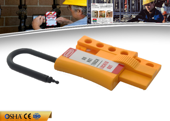 ZC-K46 Baru Non-konduktif Nylon Locknshackle 6mm penguncian pengunci, kuning pengait