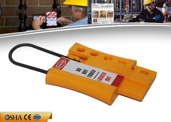 ZC-K45 Baru Non-konduktif Nylon Locknshackle 3mm penguncian penguncian, kuning pengait