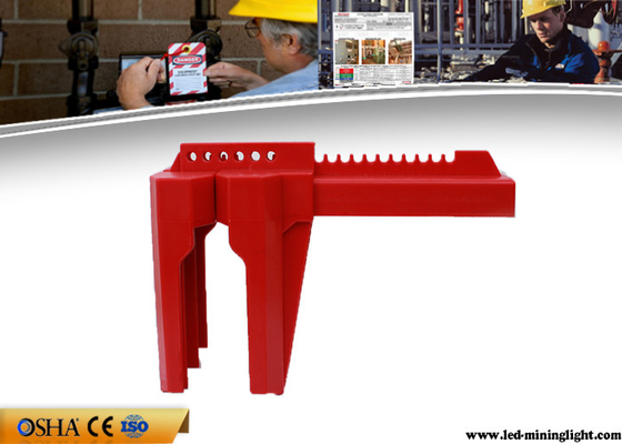 Kunci Katup Industri Merah yang Dapat Disetel Keluar Osha Standard 6 Gembok Tersedia