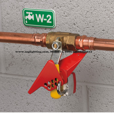 1850g Red Valve Lock Out Bahan Baja Berlapis Listrik Bersertifikat Ce