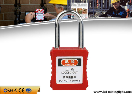 38mm Steel Professional Safety Lockout Gembok Untuk Peringatan Bahaya