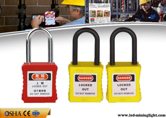 38mm Steel Professional Safety Lockout Gembok Untuk Peringatan Bahaya