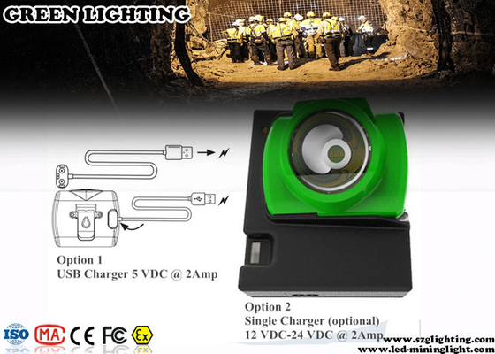 IP68 Cordless Cap Lamp Mining 13000 Lux Brightness 3 Watt Lamp Power