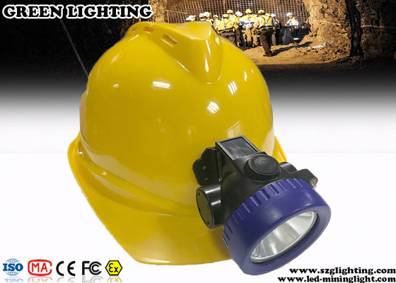 3.7V Lampu Helm Penambang Isi Ulang 100000 Jam Rentang Umur 4000 Lux Kecerahan