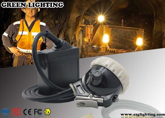Anti Explosive Corded Cree Led Headlamp Isi Ulang Dengan Kapasitas Baterai 6.6Ah