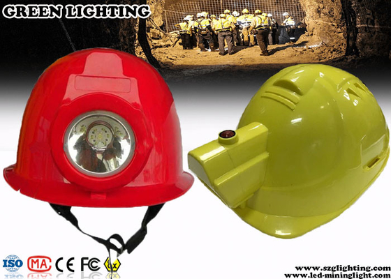 IP 65 All - In - One Cordless Mining Cap Lamps 2.8AH Baterai Isi Ulang