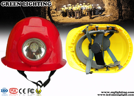 IP 65 All - In - One Cordless Mining Cap Lamps 2.8AH Baterai Isi Ulang