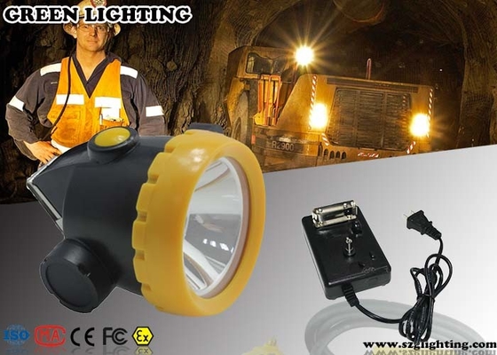 1W Safety Cree LED Mining Light Dengan Baterai Li - Ion Isi Ulang 2.2Ah