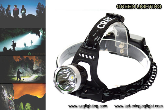 Jarak pencahayaan panjang 500 meter, lampu depan led isi ulang IP65 kedap air dengan bobot ringan 189g